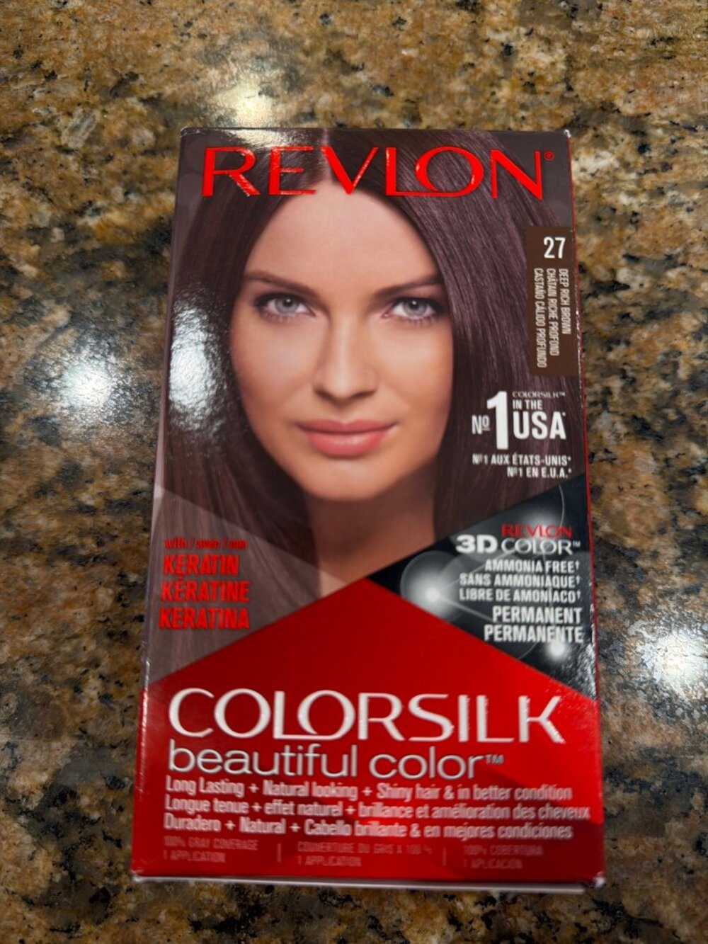Revlon ColorSilk Beautiful Color 27 Deep Rich Brown Permanent New